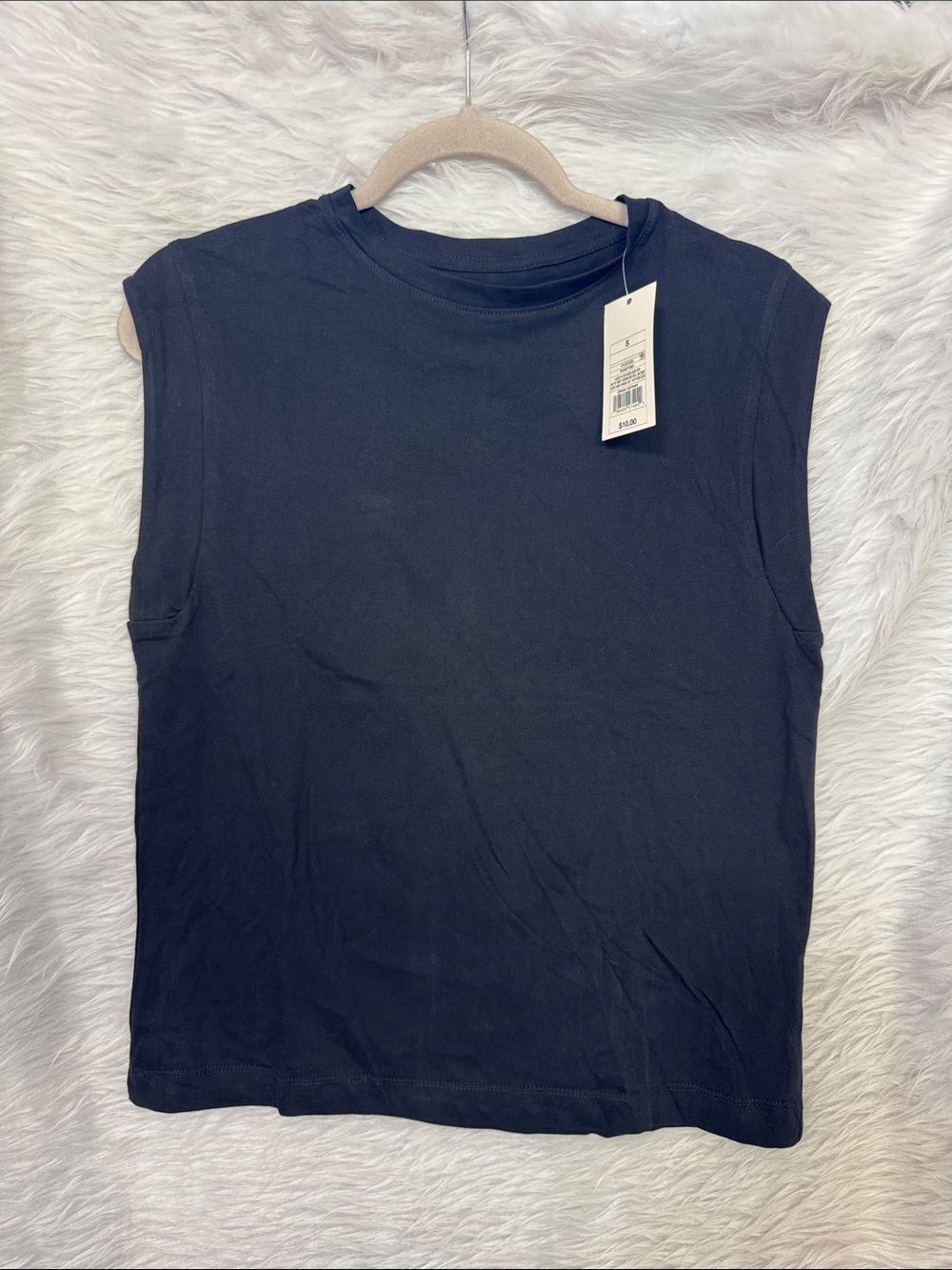 a new day Black Sleeveless Crewneck Tank